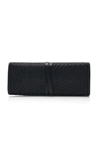 Liffner Belted Raffia Clutch | Thumbnail 5