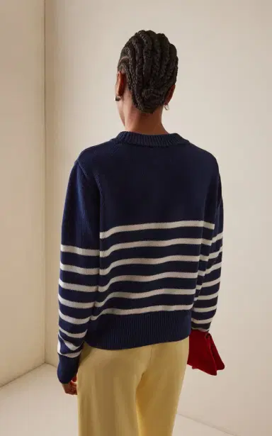 With Nothing Underneath Exclusive Devon Striped Cotton Sweater | Thumbnail 5 With Nothing Underneath Exclusive Devon Striped Cotton Sweater | Thumbnail 5