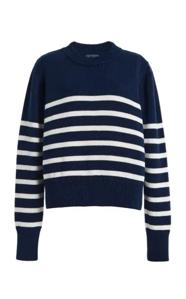 With Nothing Underneath Exclusive Devon Striped Cotton Sweater | Thumbnail 8 With Nothing Underneath Exclusive Devon Striped Cotton Sweater | Thumbnail 8