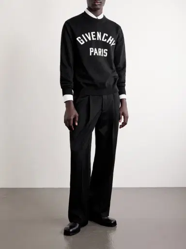 Givenchy Knitted Cotton-Blend Sweater - Men | Thumbnail 2