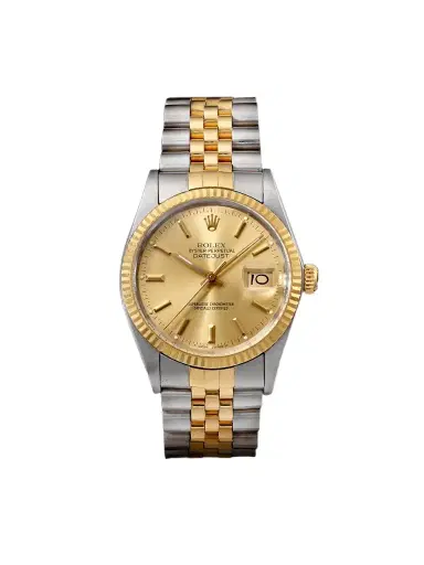 Stephanie Windsor Rolex Vintage 1986 DateJust Automatic Stainless Steel and 18-Karat Gold Watch, Ref. 16013 (7.75'' wrist) - Men | Thumbnail 1 Stephanie Windsor Rolex Vintage 1986 DateJust Automatic Stainless Steel and 18-Karat Gold Watch, Ref. 16013 (7.75'' wrist) - Men | Thumbnail 1