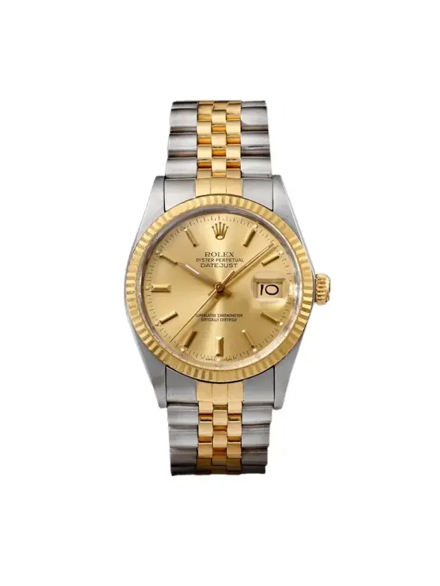 Stephanie Windsor Rolex Vintage 1986 DateJust Automatic Stainless Steel and 18-Karat Gold Watch, Ref. 16013 (7.75'' wrist) - Men