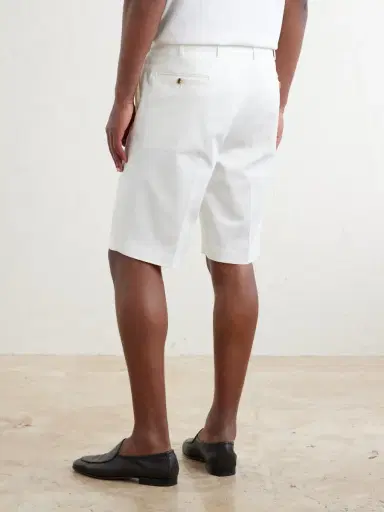 De Petrillo Straight-Leg Cotton-Blend Twill Shorts - Men | Thumbnail 4 De Petrillo Straight-Leg Cotton-Blend Twill Shorts - Men | Thumbnail 4