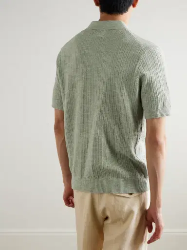 NN07 Nolan 6695 Textured-Knit Organic Cotton Shirt - Men | Thumbnail 4 NN07 Nolan 6695 Textured-Knit Organic Cotton Shirt - Men | Thumbnail 4