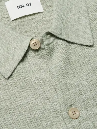 NN07 Nolan 6695 Textured-Knit Organic Cotton Shirt - Men | Thumbnail 5 NN07 Nolan 6695 Textured-Knit Organic Cotton Shirt - Men | Thumbnail 5
