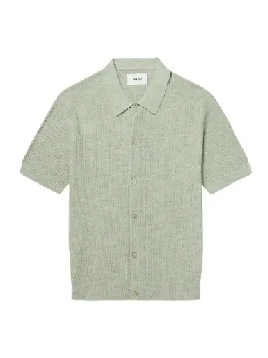 NN07 Nolan 6695 Textured-Knit Organic Cotton Shirt - Men | Thumbnail 1 NN07 Nolan 6695 Textured-Knit Organic Cotton Shirt - Men | Thumbnail 1