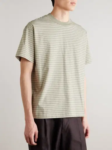 NN07 Lionel 30046 Striped Cotton-Jersey T-Shirt - Men | Thumbnail 3