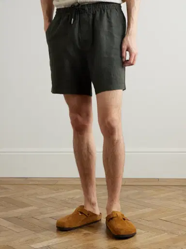 NN07 Gregor 1454 Straight-Leg Linen Drawstring Shorts - Men | Thumbnail 3 NN07 Gregor 1454 Straight-Leg Linen Drawstring Shorts - Men | Thumbnail 3