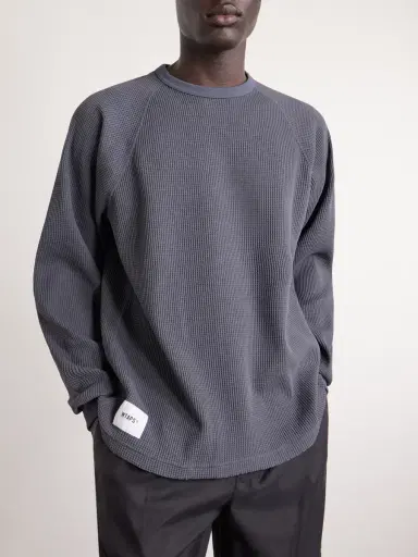 WTAPS Logo-Detailed Waffle-Knit T-Shirt - Men | Thumbnail 3 WTAPS Logo-Detailed Waffle-Knit T-Shirt - Men | Thumbnail 3