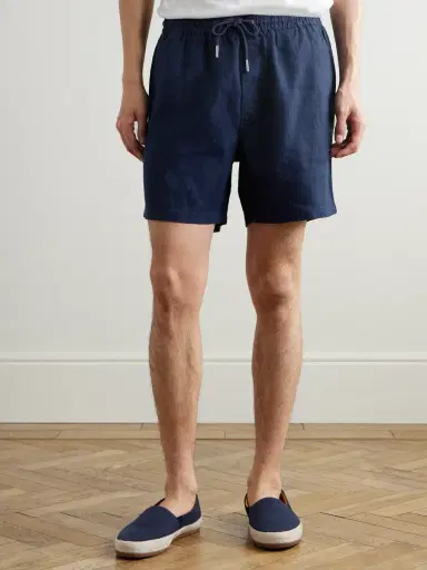NN07 Gregor 1454 Straight-Leg Linen Drawstring Shorts - Men | Thumbnail 3 NN07 Gregor 1454 Straight-Leg Linen Drawstring Shorts - Men | Thumbnail 3