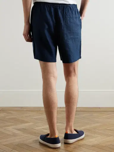 NN07 Gregor 1454 Straight-Leg Linen Drawstring Shorts - Men | Thumbnail 4 NN07 Gregor 1454 Straight-Leg Linen Drawstring Shorts - Men | Thumbnail 4