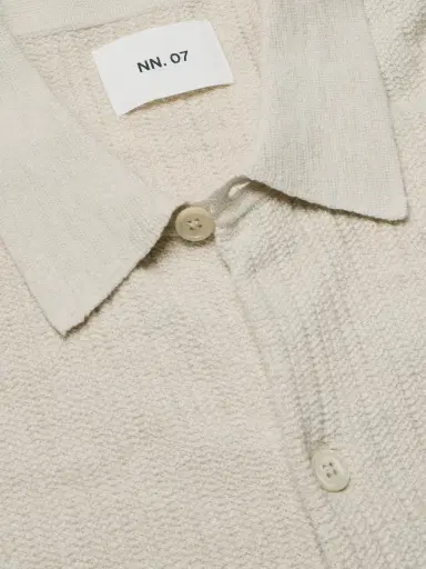 NN07 Nolan 6695 Textured-Knit Organic Cotton Shirt - Men | Thumbnail 4 NN07 Nolan 6695 Textured-Knit Organic Cotton Shirt - Men | Thumbnail 4