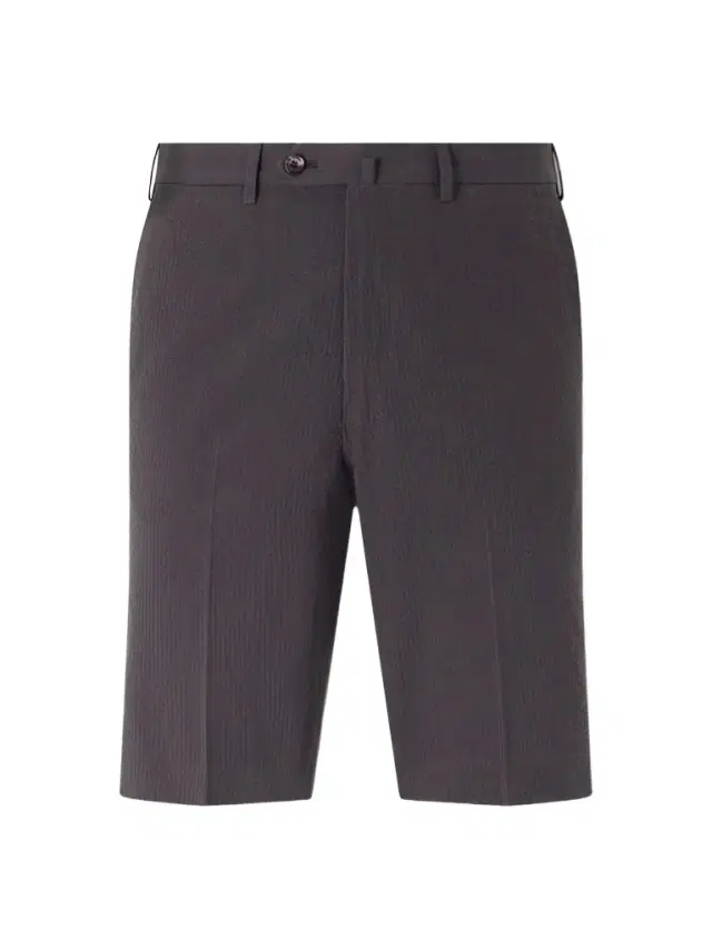 De Petrillo Straight-Leg Cotton-Seersucker Shorts - Men