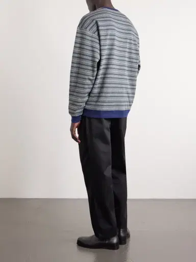 WTAPS Logo-Appliquéd Striped Cotton-Jersey T-Shirt - Men | Thumbnail 4 WTAPS Logo-Appliquéd Striped Cotton-Jersey T-Shirt - Men | Thumbnail 4
