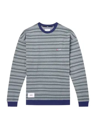 WTAPS Logo-Appliquéd Striped Cotton-Jersey T-Shirt - Men | Thumbnail 1 WTAPS Logo-Appliquéd Striped Cotton-Jersey T-Shirt - Men | Thumbnail 1