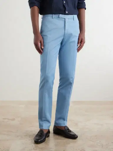 Boglioli Straight-Leg Cotton-Blend Suit Trousers - Men | Thumbnail 3