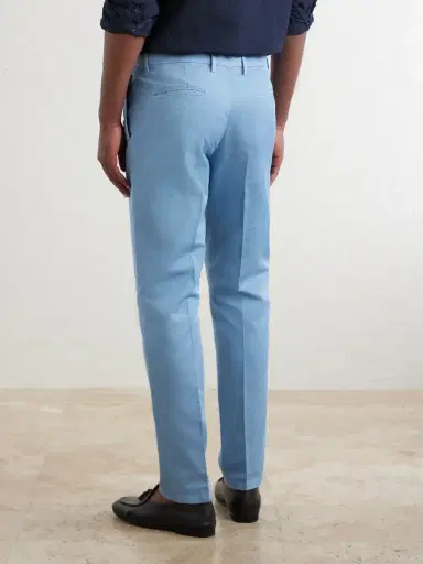 Boglioli Straight-Leg Cotton-Blend Suit Trousers - Men | Thumbnail 4