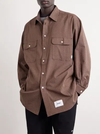 WTAPS Checked Seersucker Shirt - Men | Thumbnail 3