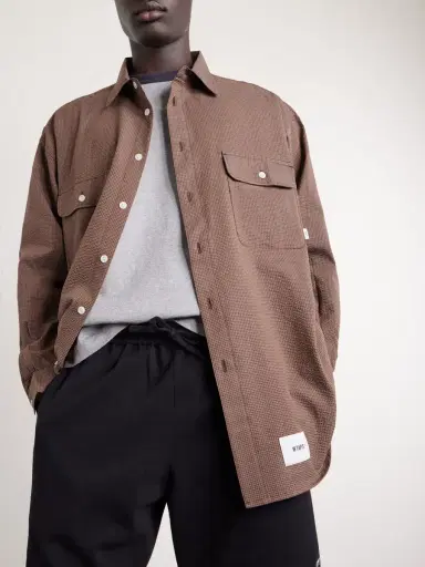 WTAPS Checked Seersucker Shirt - Men | Thumbnail 5