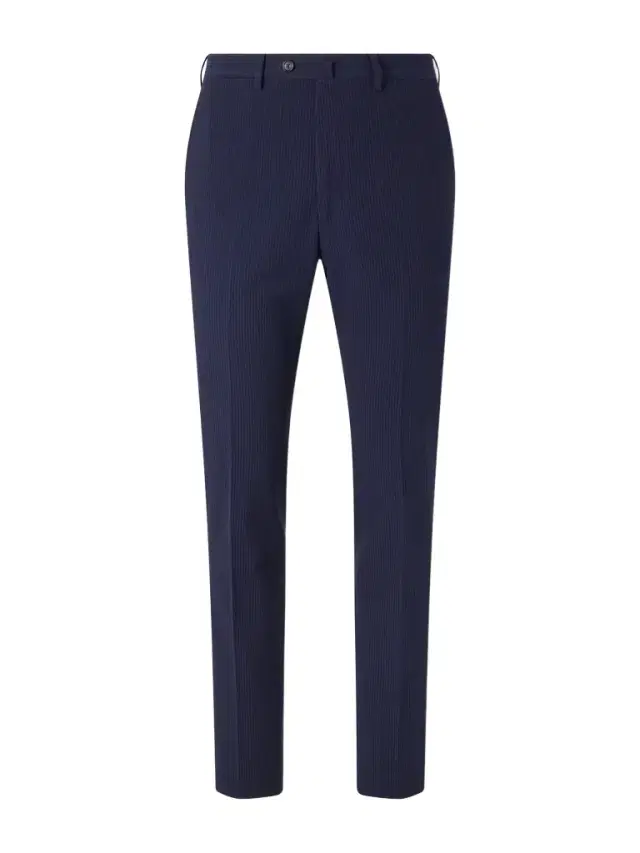 Straight-Leg Cotton-Seersucker Suit Trousers - Men