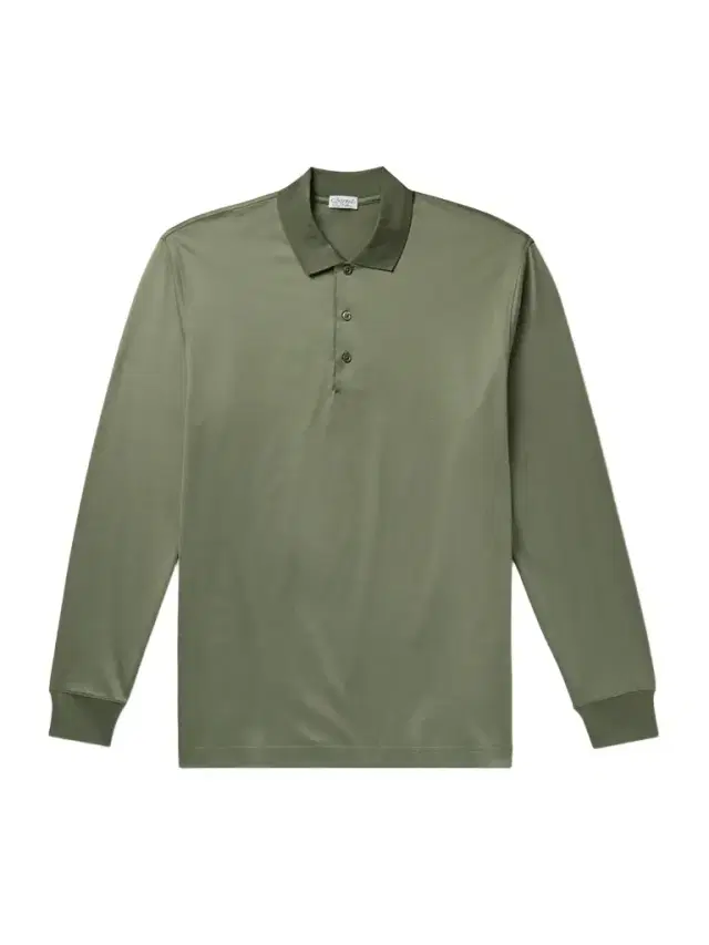 Charvet Cotton-Sateen Polo Shirt - Men