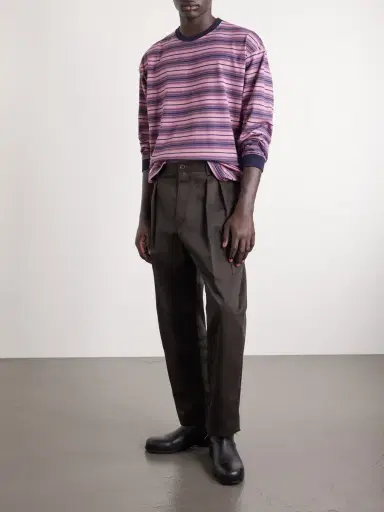 WTAPS Logo-Appliquéd Striped Cotton-Jersey T-Shirt - Men | Thumbnail 2