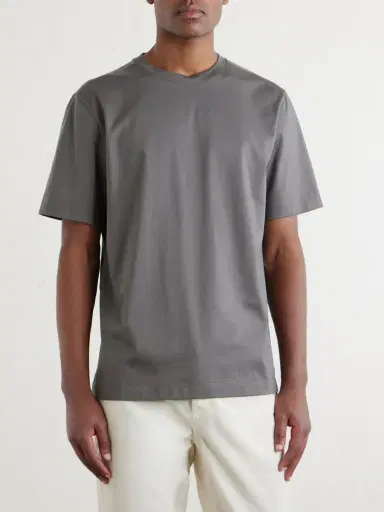 Zegna Cotton-Jersey T-Shirt - Men | Thumbnail 3