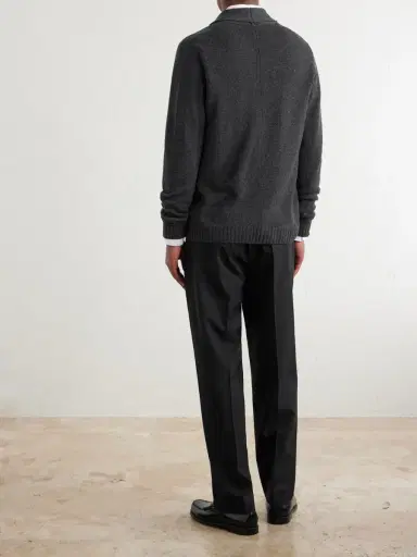 John Smedley Rockford Shawl-Collar Recycled-Cashmere and Merino Wool-Blend Cardigan - Men | Thumbnail 4 John Smedley Rockford Shawl-Collar Recycled-Cashmere and Merino Wool-Blend Cardigan - Men | Thumbnail 4