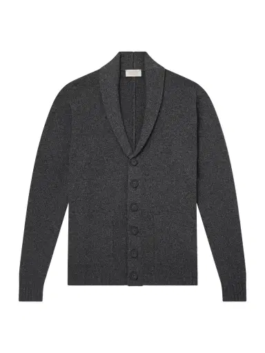 John Smedley Rockford Shawl-Collar Recycled-Cashmere and Merino Wool-Blend Cardigan - Men | Thumbnail 1 John Smedley Rockford Shawl-Collar Recycled-Cashmere and Merino Wool-Blend Cardigan - Men | Thumbnail 1