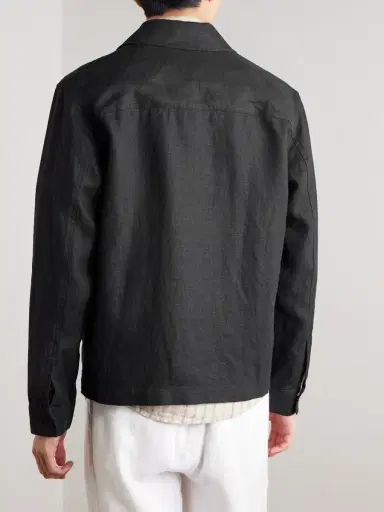 NN07 Alban 1454 Linen Blouson Jacket - Men | Thumbnail 4 NN07 Alban 1454 Linen Blouson Jacket - Men | Thumbnail 4