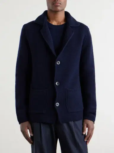 Altea Knitted Virgin Wool Blazer - Men | Thumbnail 3 Altea Knitted Virgin Wool Blazer - Men | Thumbnail 3