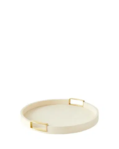 AERIN Carina Faux Shagreen  Round Tray | Thumbnail 1