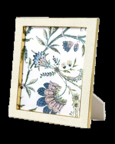 AERIN Cream Faux-Shagreen 8" x 10" Picture Frame | Thumbnail 2