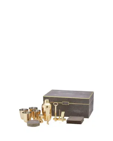 AERIN Classic Faux Shagreen Bar Set | Thumbnail 1