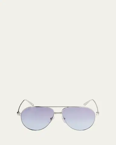 Cartier Santos Screw Metal Aviator Sunglasses | Thumbnail 3 Cartier Santos Screw Metal Aviator Sunglasses | Thumbnail 3
