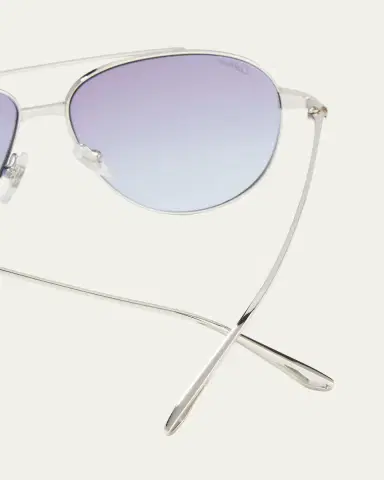 Cartier Santos Screw Metal Aviator Sunglasses | Thumbnail 4 Cartier Santos Screw Metal Aviator Sunglasses | Thumbnail 4
