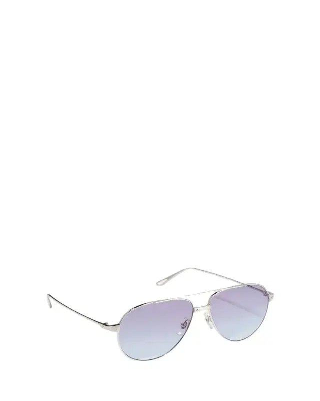 Cartier Santos Screw Metal Aviator Sunglasses