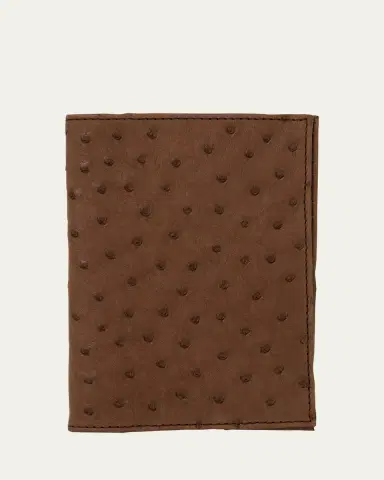 Abas Ostrich Leather Passport Booklet | Thumbnail 3
