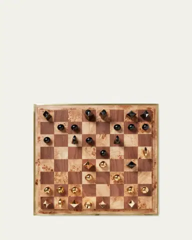 AERIN Colette Cane Chess Set | Thumbnail 2