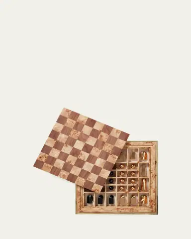 AERIN Colette Cane Chess Set | Thumbnail 3