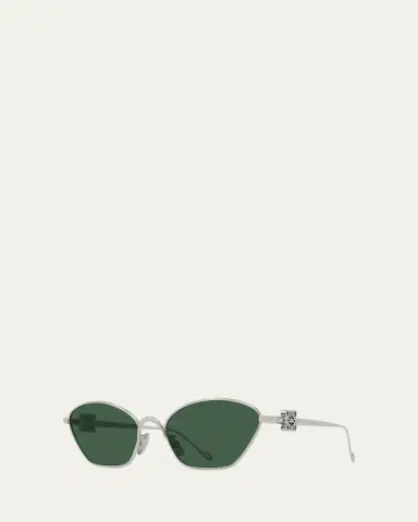 Loewe 3D Anagram Metal Cat-Eye Sunglasses | Thumbnail 2