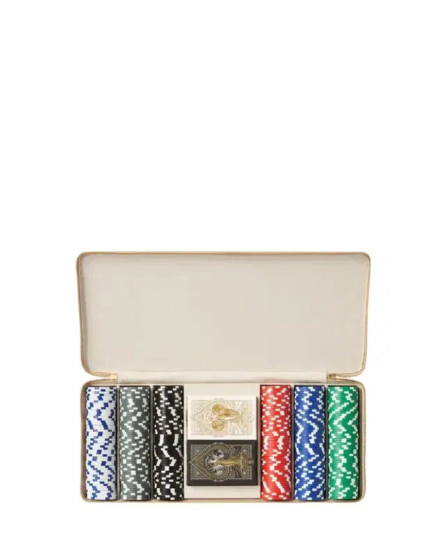AERIN Enzo Travel Poker Set