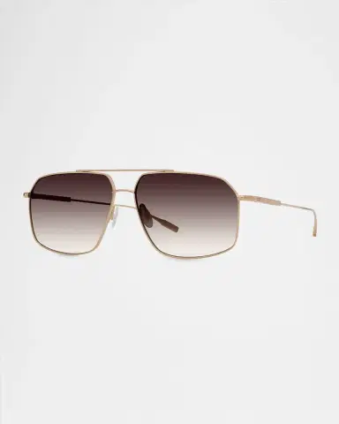 BARTON PERREIRA Renzo Titanium Aviator Sunglasses | Thumbnail 4 BARTON PERREIRA Renzo Titanium Aviator Sunglasses | Thumbnail 4