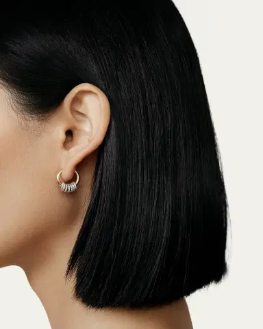 Shashi Gaia Pavé Hoop Earrings | Thumbnail 2