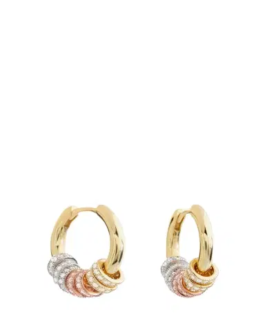 Shashi Gaia Pavé Hoop Earrings | Thumbnail 1