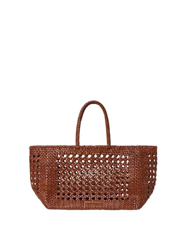 Klara Woven Leather Tote Bag