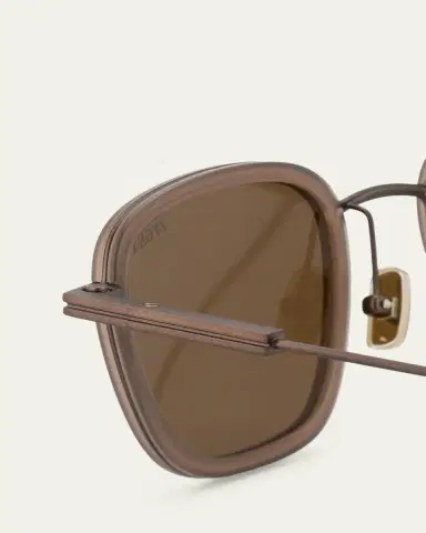 Zegna Men's Square Titanium Sunglasses | Thumbnail 5