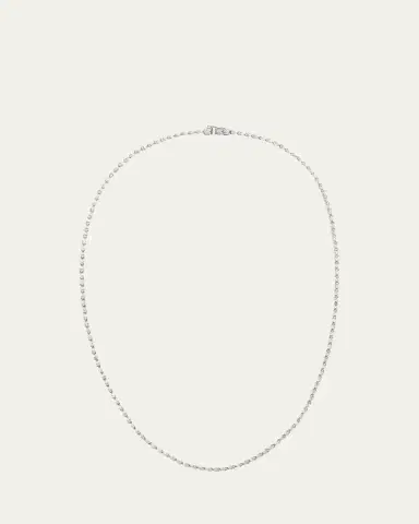 Lana 14K White Gold Pear Diamond Tennis Necklace | Thumbnail 1