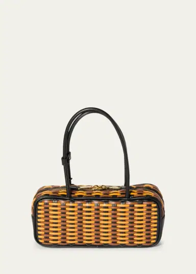 Miu Miu Beau Woven Leather Top-Handle Bag | Thumbnail 2