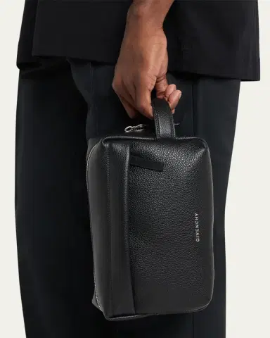 Givenchy Men's U Backpack Toiletry Bag in Grained Leather | Thumbnail 4